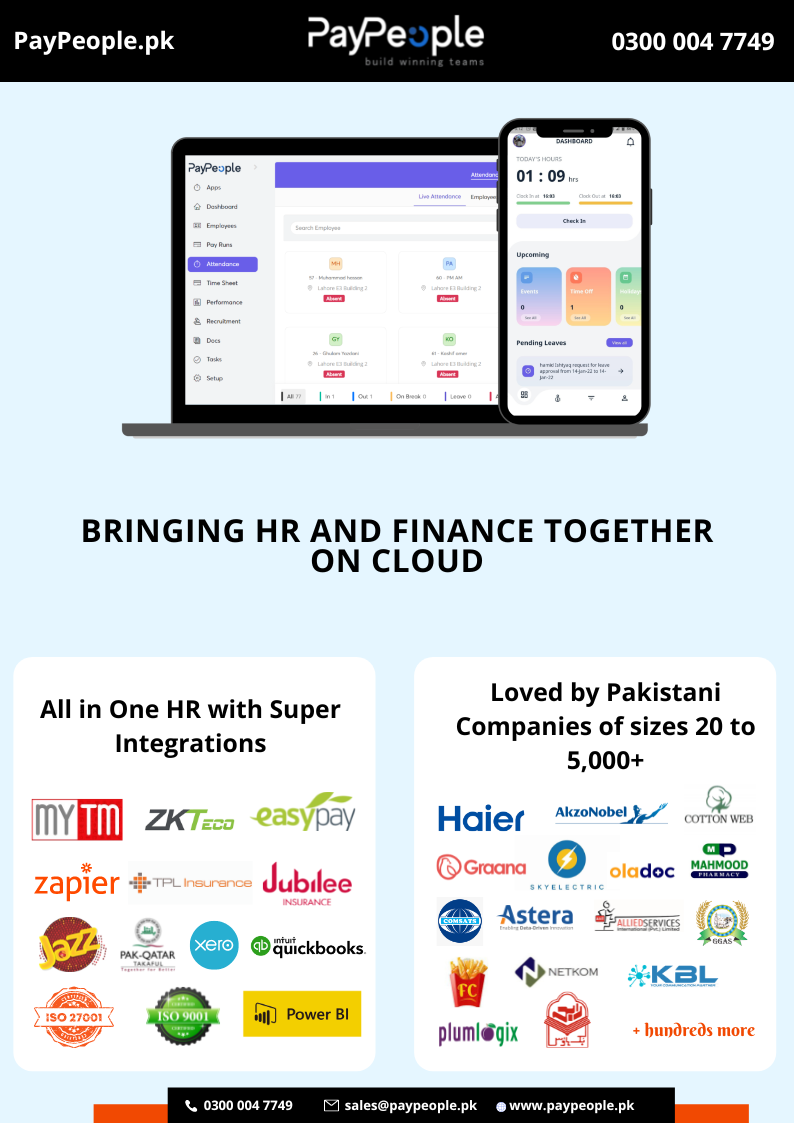 How payroll taxes are handled using Payroll software in Lahore?